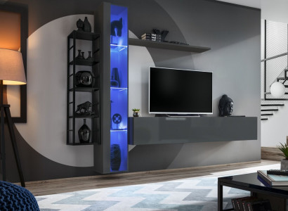 Modern wall unit design style living room TV stand wall display cabinet